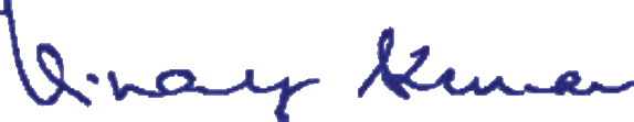Signature of Dr Vinay Kumar